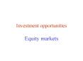 Investment opportunities PowerPoint PPT Presentation