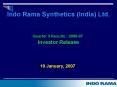 Indo Rama Synthetics India Ltd' PowerPoint PPT Presentation