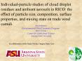 Individual-particle studies of cloud droplet residues and ambient aerosols in RICO: the effect of particle size, composition, surface properties, and mixing state on trade wind cumuli. PowerPoint PPT Presentation