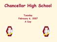 Chancellor High School PowerPoint PPT Presentation