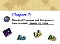 Chemical Formulas and Compounds PowerPoint PPT Presentation