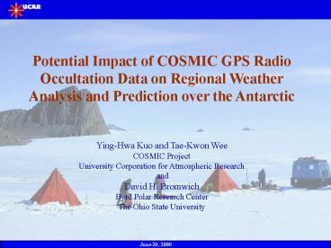 Potential Impact of COSMIC GPS Radio