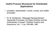 Useful Process Structures for Distributed Applications