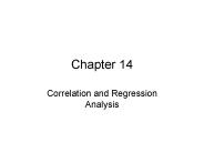Correlation and Regression Analysis