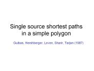 Single source shortest paths in a simple polygon