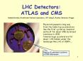 LHC Detectors: ATLAS and CMS PowerPoint PPT Presentation