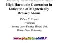 High Harmonic Generation in Ionization of Magnetically Dressed Atoms PowerPoint PPT Presentation