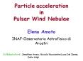 Particle acceleration in Pulsar Wind Nebulae PowerPoint PPT Presentation
