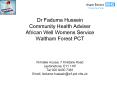 Dr Faduma Hussein PowerPoint PPT Presentation