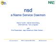 nsd a Name Service Daemon PowerPoint PPT Presentation