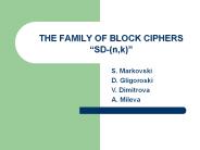 THE FAMILY OF BLOCK CIPHERS  