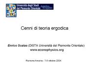 Cenni di teoria ergodica