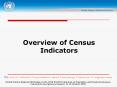 Overview of Census Indicators PowerPoint PPT Presentation