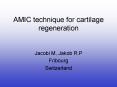AMIC technique for cartilage regeneration PowerPoint PPT Presentation