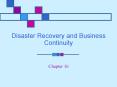 Disaster Recovery and Business Continuity PowerPoint PPT Presentation