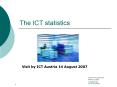 The ICT statistics PowerPoint PPT Presentation