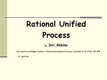Rational Unified