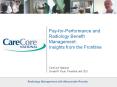 Pay-for-Performance and Radiology Benefit Management: Insights from the Frontline  CareCore National Donald R. Ryan, President and CEO PowerPoint PPT Presentation
