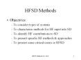 HFSD Methods PowerPoint PPT Presentation