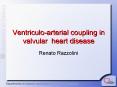 Ventriculoarterial coupling in valvular heart disease PowerPoint PPT Presentation
