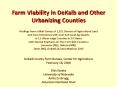 Farm Viability in DeKalb and Other Urbanizing Counties Findings from a Mail Survey of 1,922 Owners o PowerPoint PPT Presentation