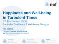 Happiness and Wellbeing in Turbulent Times PowerPoint PPT Presentation