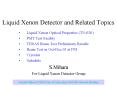 Liquid Xenon Detector and Related Topics PowerPoint PPT Presentation