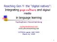 Reaching Gen Y the digital natives: PowerPoint PPT Presentation