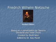 Friedrich Wilhelm Nietzsche