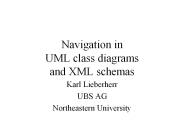 Navigation in UML class diagrams and XML schemas