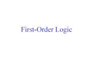 First-Order Logic