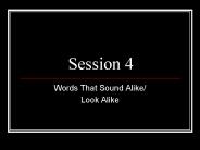 Words That Sound Alike