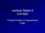 Lecture Notes 6 CS1502