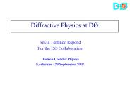 Diffractive Physics at D