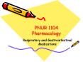 PNUR 1104 Pharmacology PowerPoint PPT Presentation