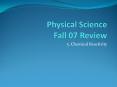 Physical Science Fall 07 Review PowerPoint PPT Presentation