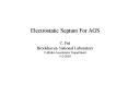 Electrostatic Septum For AGS PowerPoint PPT Presentation