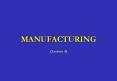 MANUFACTURING PowerPoint PPT Presentation