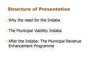 Structure of Presentation