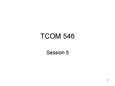 TCOM 546