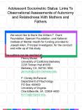 Moderating links of autonomy in family interactions on the relationship between teen preoccupation and psychosocial functioning. PowerPoint PPT Presentation