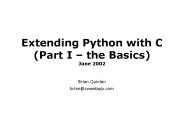 Extending Python with C (Part I 