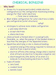 CHEMICAL BONDING