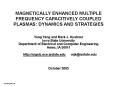 MAGNETICALLY ENHANCED MULTIPLE FREQUENCY CAPACITIVELY COUPLED PLASMAS: DYNAMICS AND STRATEGIES PowerPoint PPT Presentation