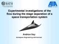 Experimental investigations of the flow during the stage separation of a space transportation system PowerPoint PPT Presentation