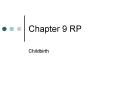 Chapter 9 RP PowerPoint PPT Presentation