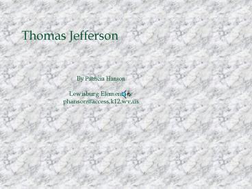 Thomas Jefferson