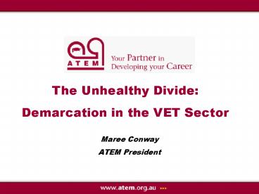 The Unhealthy Divide: