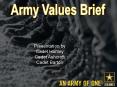Army Values Brief PowerPoint PPT Presentation
