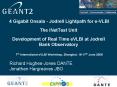4 Gigabit Onsala Jodrell Lightpath for eVLBI The iNetTest Unit Development of Real Time eVLBI at Jod PowerPoint PPT Presentation